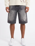 Men’s Vintage Wash Wide Leg Denim Shorts