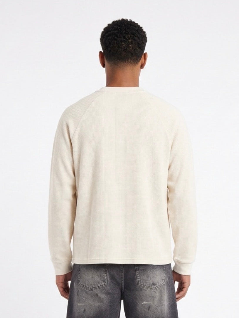 Unisex Vintage Wash Boxy Waffle T-Shirt