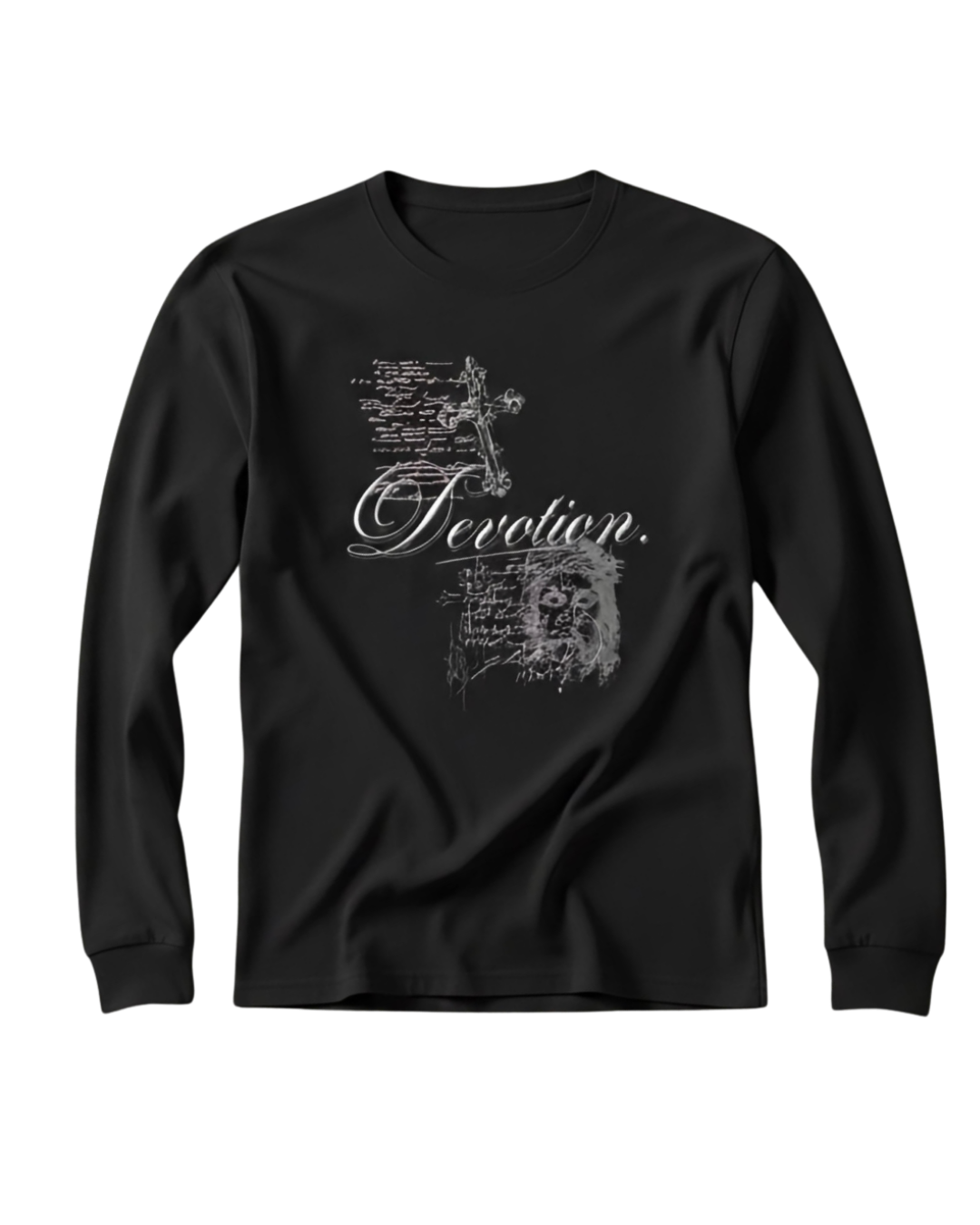 DEVOTION Longsleeve Unisex black/pink