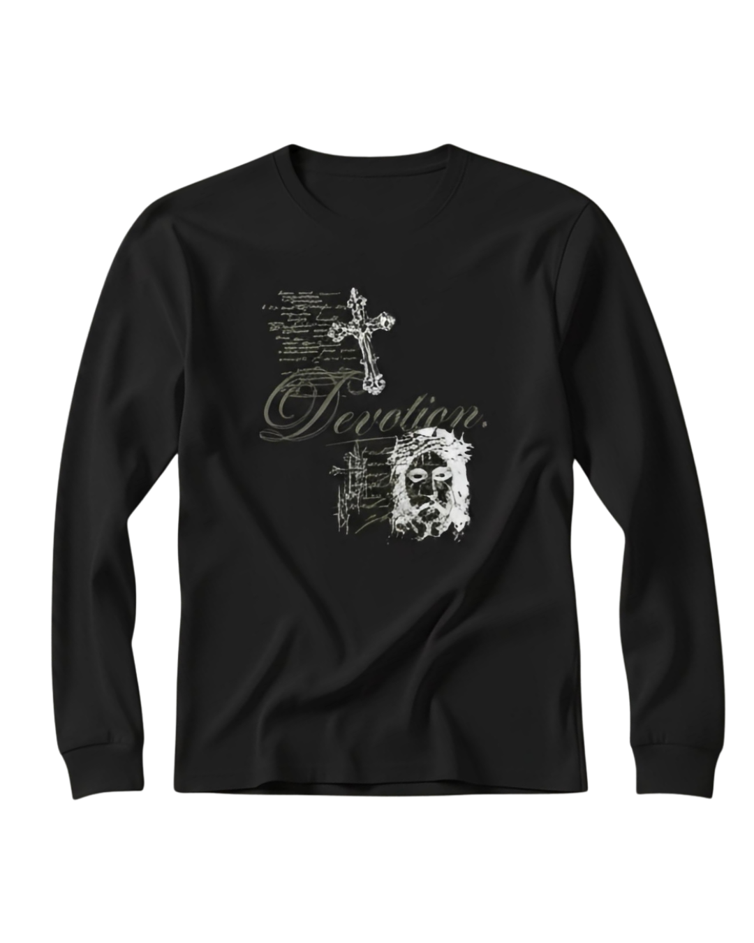 DEVOTION Longsleeve Unisex black/khaki